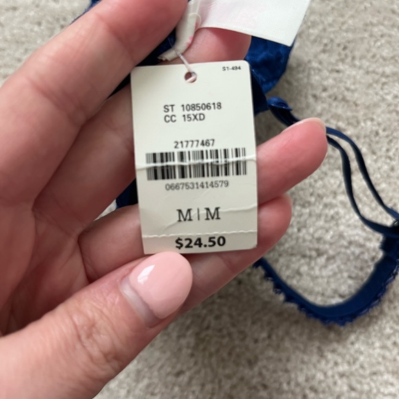Brand new baby blue pink Lacey bralette in a medium - Picture 2 of 4